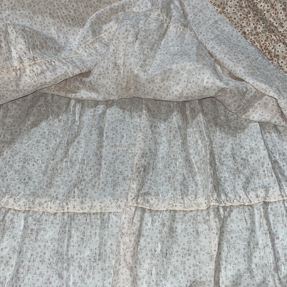 NWT Show Me Your Mumu Odette Midi Dress Ditsy Daisy Beige Linen Blend size XL - Picture 10 of 16